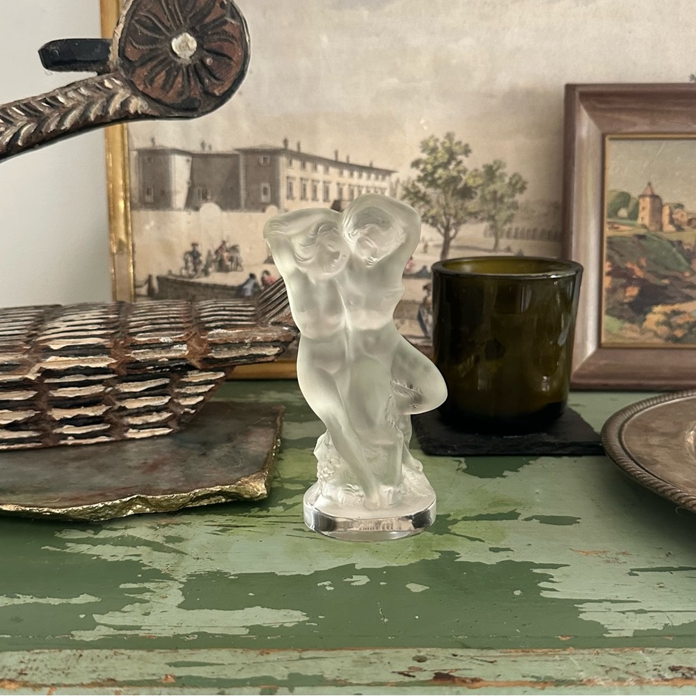 Lalique Le Faune Crystal Figurine